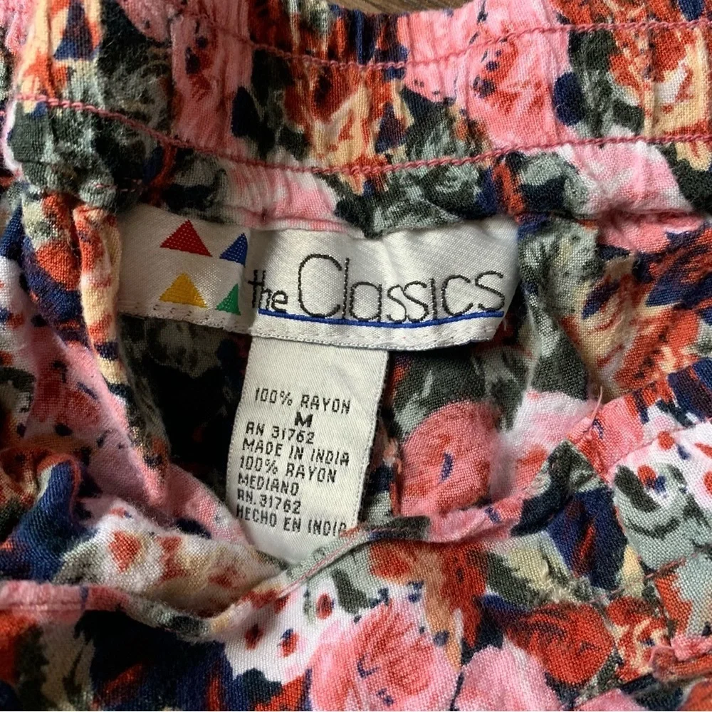 Vintage 90s The Classic floral high waisted oversized shorts size medium